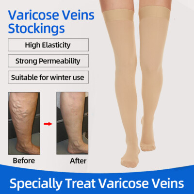 Thigh High Compression Stockings Surgical Support Socks Varicose For Women Men