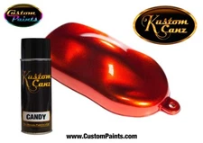 Kustom Canz ORANGE CANDY 12 oz AEROSOL CAN Custom Paint, Motorcycle, HOK, 