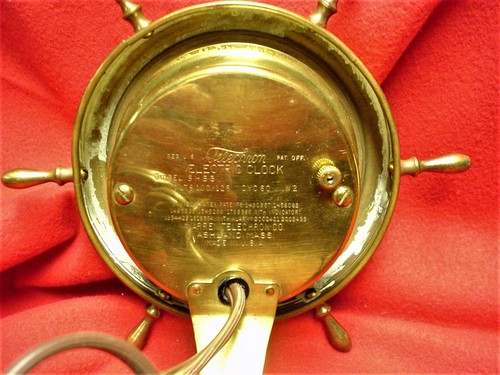 TELECHRON ELECTRIC CLOCK NAUTICAL DESIGN MODEL 3H85, 1930’s - 第 2/6 張圖片