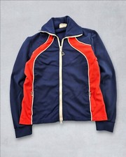 Vintage 1970s Laurentide Blue Nylon Track Jacket Women's M