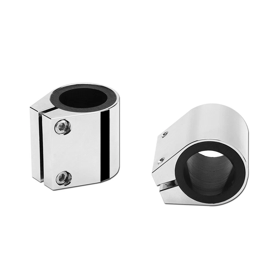 2x For Yamaha Banshee 350 1987-2006 Billet Aluminum 1" Exhaust Clamps Connectors - Image 4 of 4