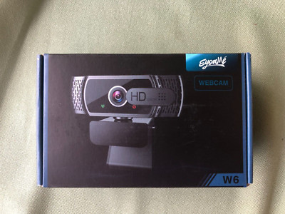 EYONMÉ Webcam mit Mikrofon, 1080P Kamera mit Webcam Abdeckung, USB 2.0 Plug&Play