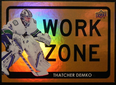 2021-22 21/22 Upper Deck Work Zone WZ-43 Thatcher Demko Vancouver Canucks