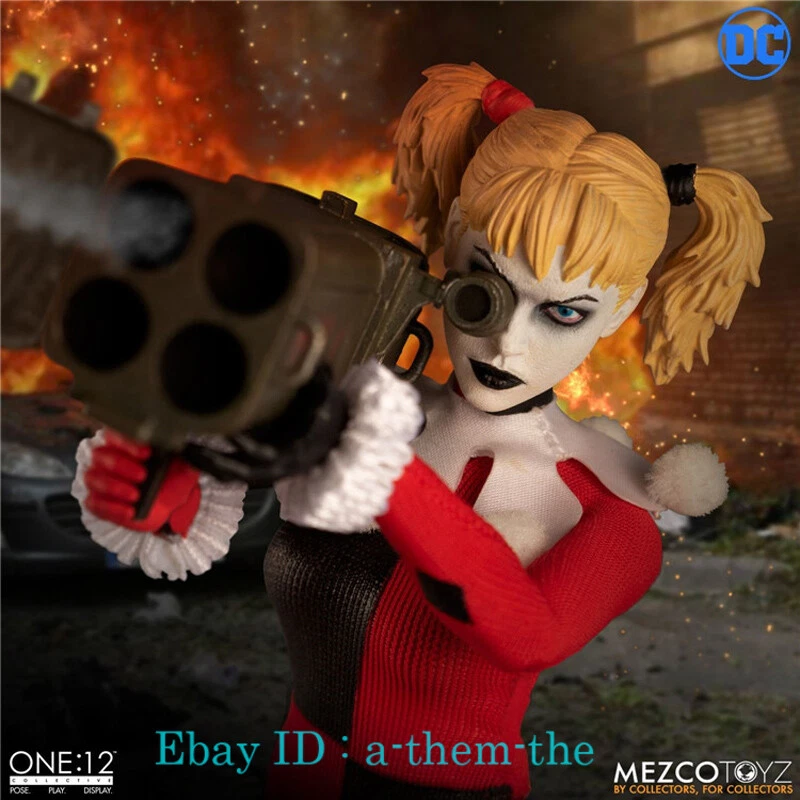Figura Harley Quinn 1/12 6′′ juguete nuevo MEZCO TOYS THE ONE:12 DC Comics en stock Foto 2 de 4