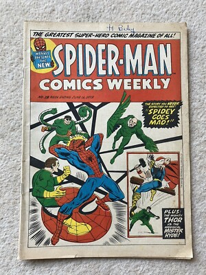 SPIDER-MAN COMICS WEEKLY #18 - MARVEL UK 1973