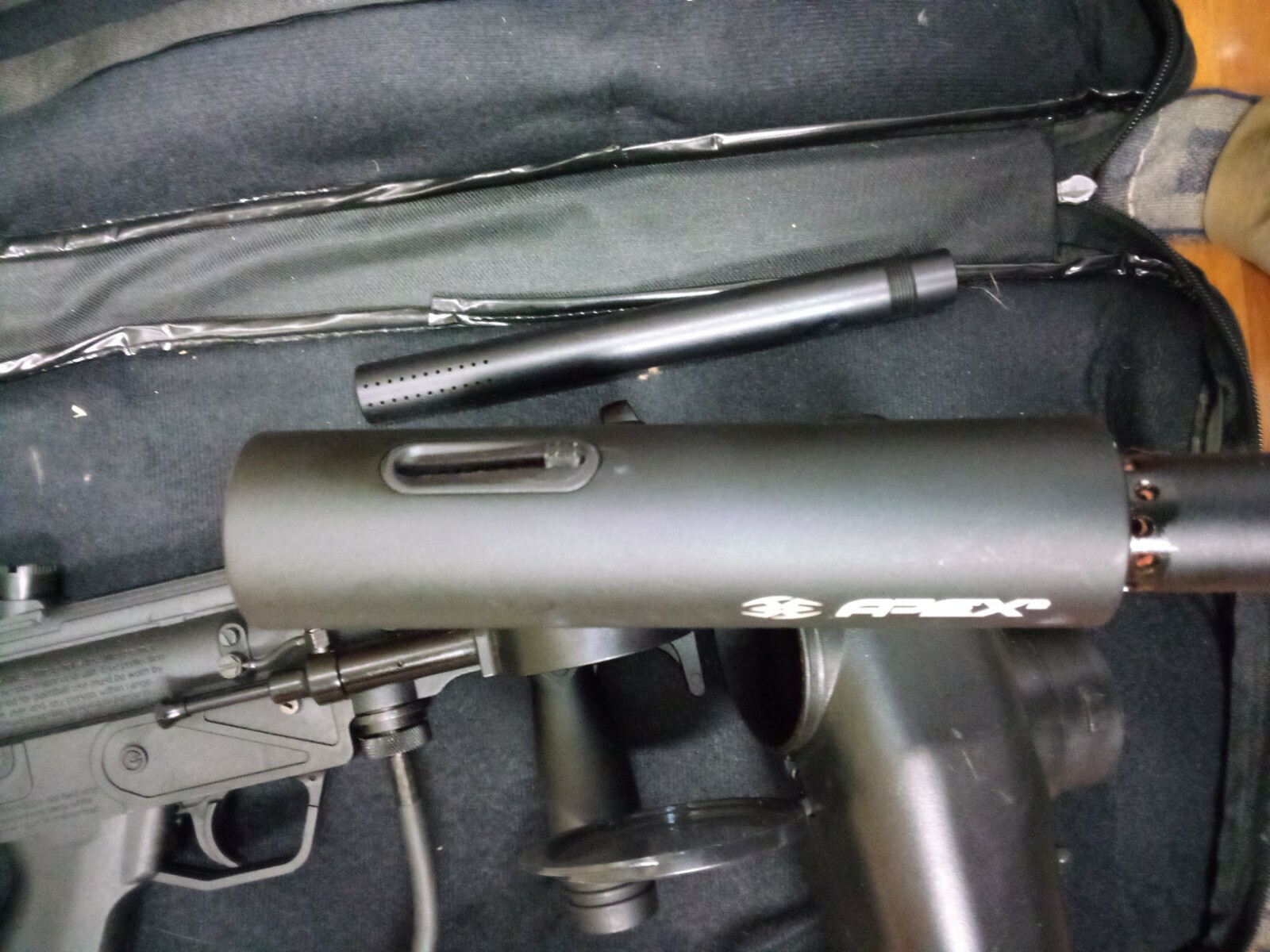 Tippmann A-5 Paintball Gun Modified/ Come with an extra Barrell, with apex2 tip