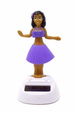 New Solar Powered Dancing Hula Girl  Purple
