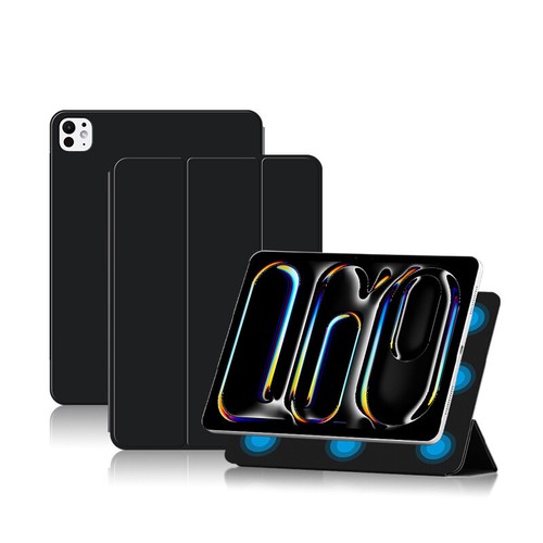 For iPad Pro 13 M4 /Air 11 M2 M3 A16 Thin Auto Sleep Magnetic Folio Leather Case - Picture 18 of 36