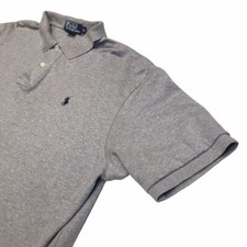 Polo Ralph Lauren Polo mens XL Gray blue pony Short sleeve shirt buttons collar