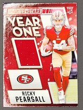 Ricky Pearsall 2024 Rookies & Stars NFL Football YEAR ONE Memorabilia Patch RC