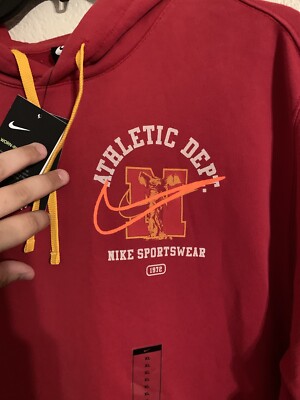 ナイキ メンズ パーカー Nike Class of 72 Club Hoodie フーディー Gym Red/University Gold New Nike Class of 72 Club Hoodie Size M Mens Gym Red/University