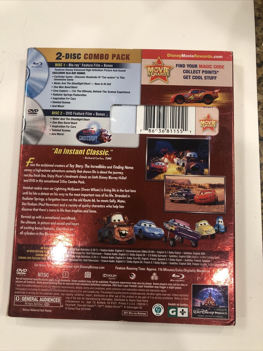 Cars (Dvd 2006) DVD DISC Only and case, no blu ray | eBay