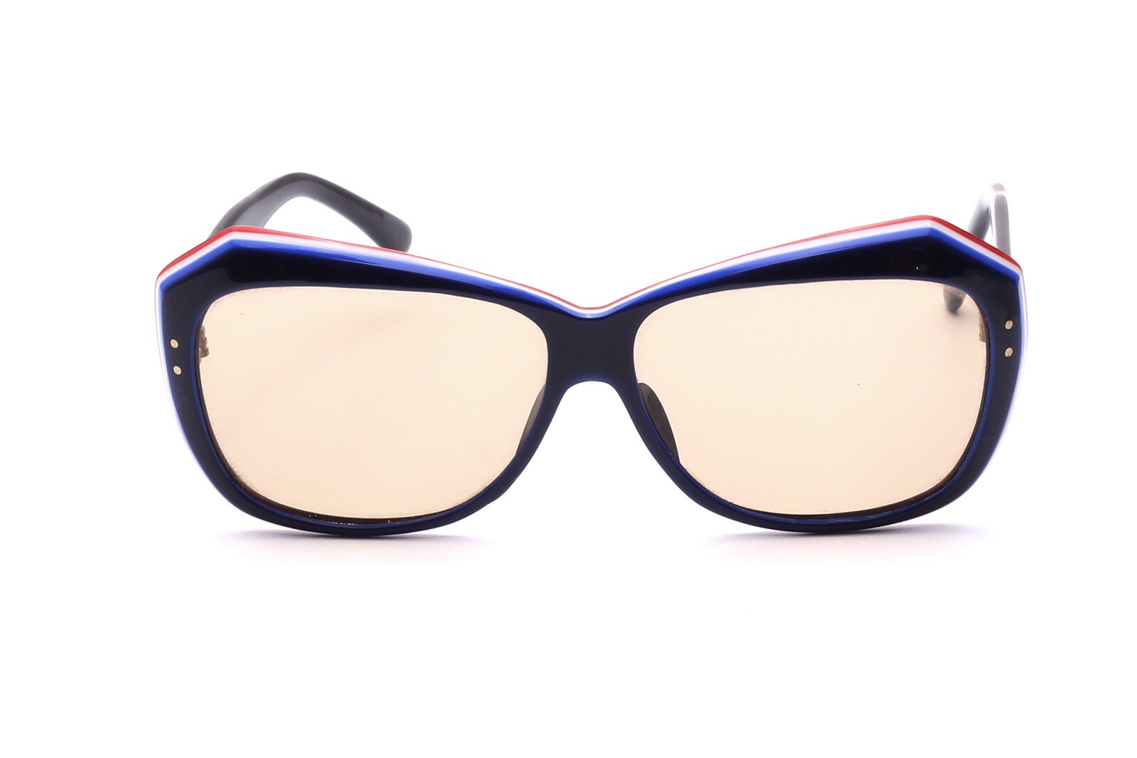 Винтаж 3-фарбиге Ацетат, цветущий во французском трехцветье, С9