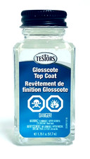 Testors 1161 Glosscote Lacquer Gloss Clear Paint 1.75 Fl Oz Glass Bottle