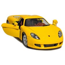 Brand New 5" Kinsmart Porsche Carrera GT Diecast Model Toy 1:36 Yellow
