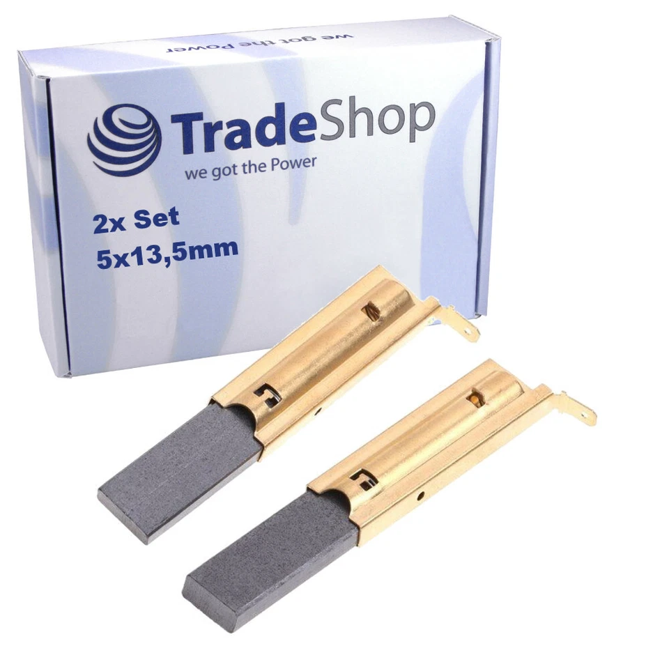 TRADE-SHOP 2 spazzole carbone per motori CESET come MCA61/64-148/BC1/ZN1/KT16/carboni motore