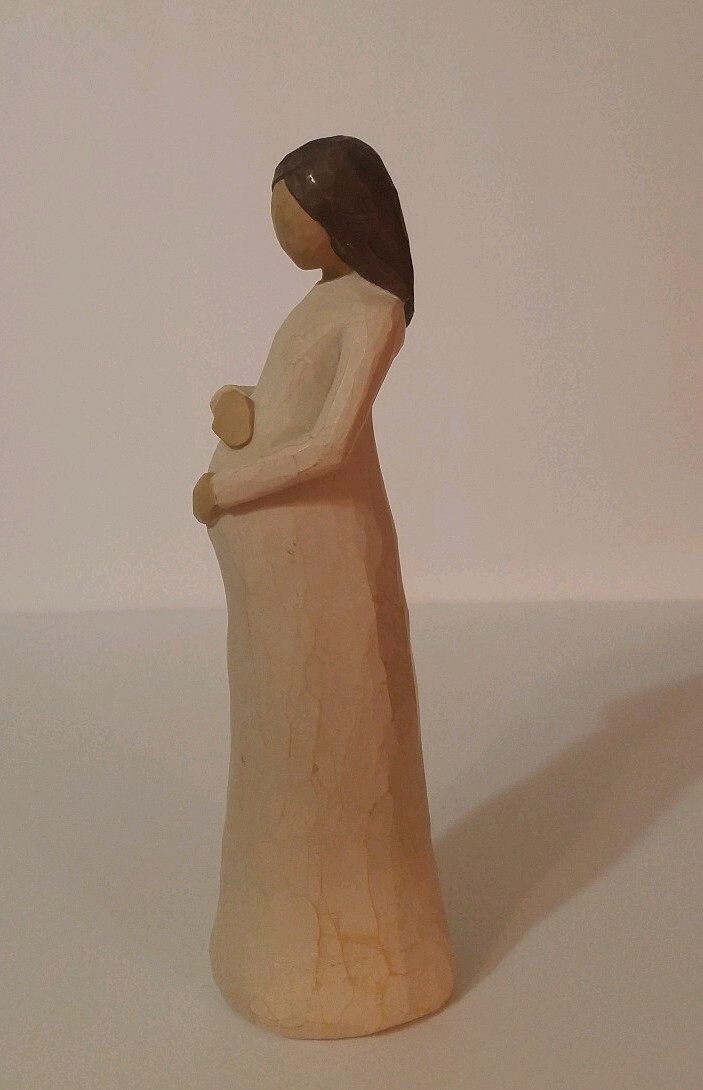 Willow Tree DEMDACO "Cherish" Figurine Pregnant Expectant Mother 2002