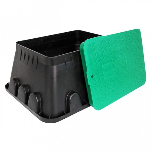 "Caja de válvulas riego caja de válvulas con tapa rectangular JUMBO 14" - Imagen 2 de 3