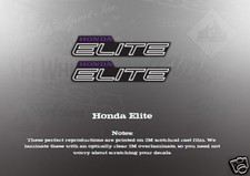 VINTAGE HONDA ELITE DECALS GRAPHICS LIKE NOS