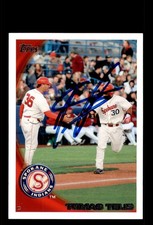 Signed Baseball Card Auto Tomas Telis 2010 Topps Pro Debut #368 Spokane Indians