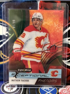 2021-22 Upper Deck Synergy - Exceptional Phenoms Matthew Tkachuk Green /99