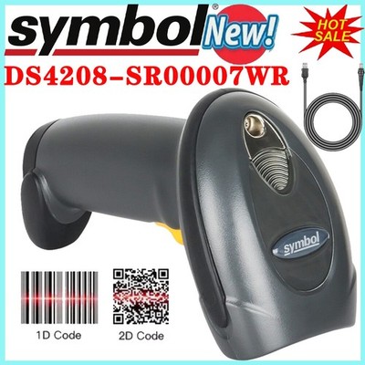Symbol DS4208-SR00007WR 2D Barcode Scanner Reader QR Code w/USB Cable