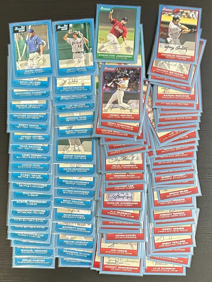 Lote Bowman Blue Parallel 2006 - 115 cartas - todas /500 - radiocontrol, prospectos, veteranos Foto 3 de 4