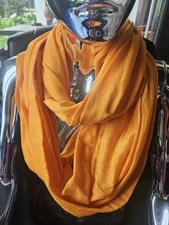 Studio 74 Infinity Scarf Solid Coral.