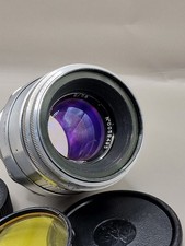 HELIOS 44 Russian KMZ SLR Lens M39 Silver White 13 blades