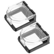 2 Pcs Computer Power Button Cover Car Start Desktop Emergency Stop