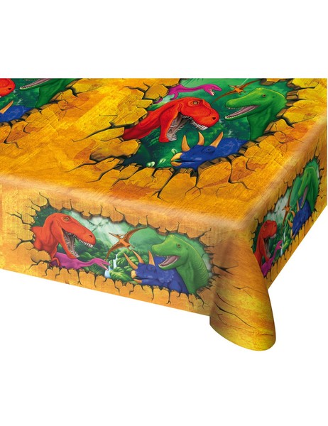 Folat 61853 Tischdecke Abenteuerliche Dinos 180 X 130 Cm-image