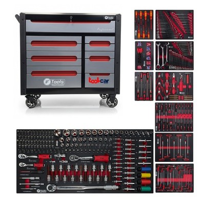 Toolcar F Tools Jumbo Pro 12 Werkstattwagen Werkzeugwagen Werkzeug Set