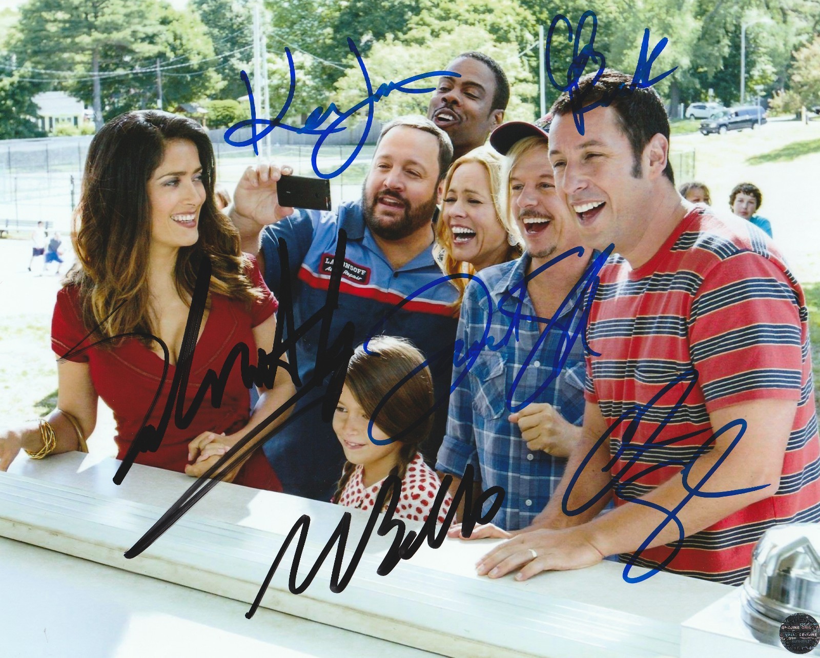 Grown Ups 8x10 Photo Signed by ENTIRE CAST Adam Sandler- Kevin James +2 with COA