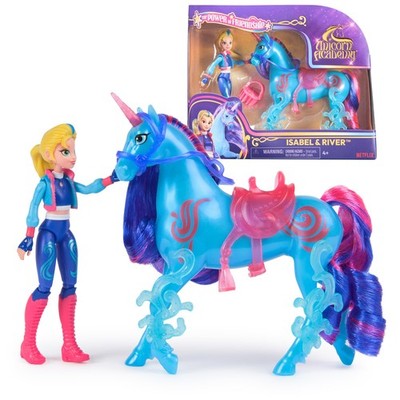 ''Unicorn Dolls & Toys Set with Translucent Saddle and Accessories for Ages 4+''