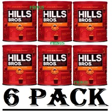 6 PACK Hills Bros. Original Blend Ground Coffee 42.5 oz (Total 255 oz) 9.55 per pound