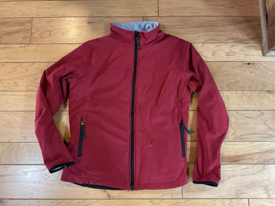 Port Authority Women's Full Zip Red Sz Large Soft Shell Jacket L790 Fleece Lined