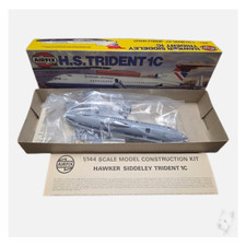 Vintage Airfix H.S. Trident 1C Model Kit 1:144 Scale No. 03174-9 Boxed Airliner