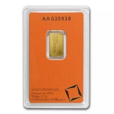 ⭐️Gold Bar 2.5 Grams 999.9 Gold Valcambi Blister Card LBMA Certified⭐️ 4537.87 per troy oz