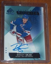 2015-16 Upper Deck Brady Skjei Rookie Auto Card. rookie card picture