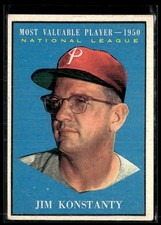 1961 Topps Jim Konstanty EX-EX/MT Set Break #479
