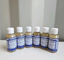 Bundle Lot Of 6 Dr. Bronner s 18-in-1 Pure-Castile Soap Peppermint 2oz