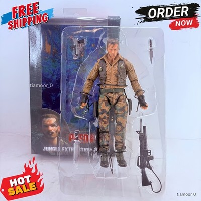 Predator 30th Anniversary Jungle Extraction Dutch 7-inch Action Figure Toy Gifts