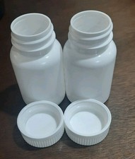 75 cc white HDPE plastic pill packer bottle White PP plastic 33-400 Lot of 26