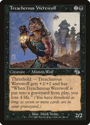 Treacherous Werewolf Foil Judgment 76 NM MTG