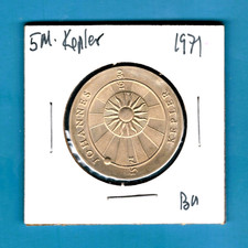 DDR- FANTASTIC  HISTORICAL KEPLER 400TH ANNIVERSARY 5 MARK, 1971 A, KM# 30