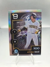 Ethan Salas 2025 Bowman Chrome Refractor Top 100 #BTP-9 San Diego Padres