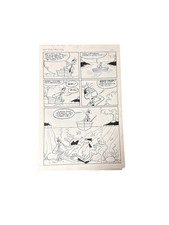 SAD SACK Original Story Board Comic Strip Art Page Hand Drawn Black & White