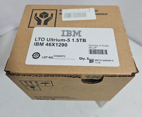 scatola sigillata nuova 05x IBM LTO Ultrium-5 1,5Tb 46x1290