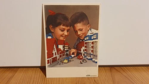 Lego System Vintage Postcard 60s 50s 50s 60s Promo Rare Classic Mursten 1:87