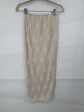 Coquette Y2K Lace Midi Skirt Women Small Ivory Fairy Whimsical Retro Minimalist